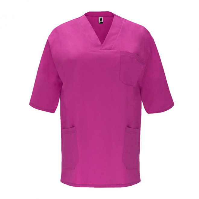 BLOUSE PERSONNALISABLE MIXTE MEDICALE 'LENO' - violet