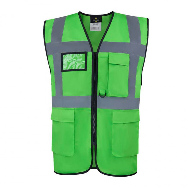 GILET DE SECURITE PERSONNALISABLE 'BERLIN' - green