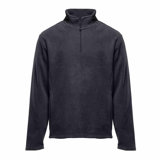 POLAIRE PERSONNALISABLE DEMI ZIP BLACK MATCH 'PERSIC' - gris