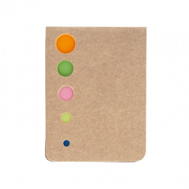 BLOC MARQUE PAGES PERSONNALISE 'FUNK' - naturel