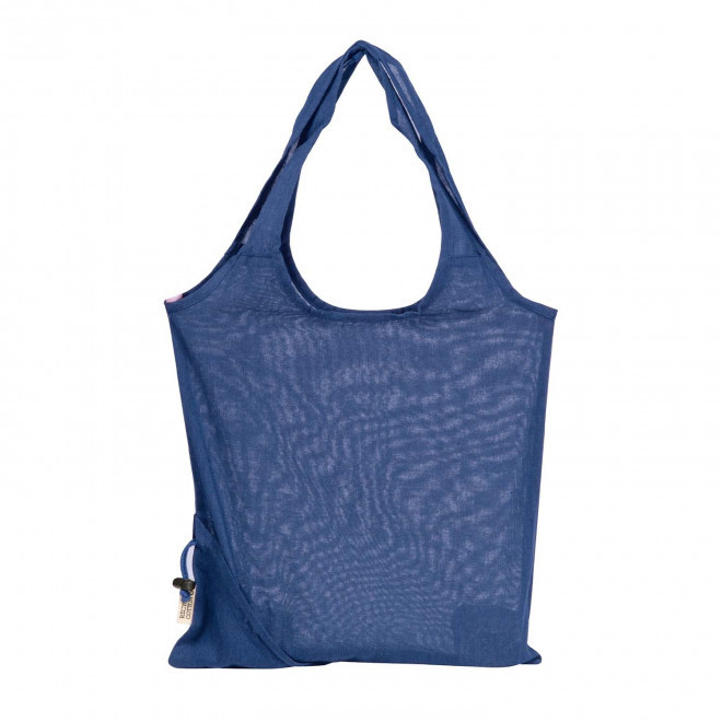 SAC SHOPPING PLIABLE PERSONNALISABLE 'ASIA COTON' - bleu foncé