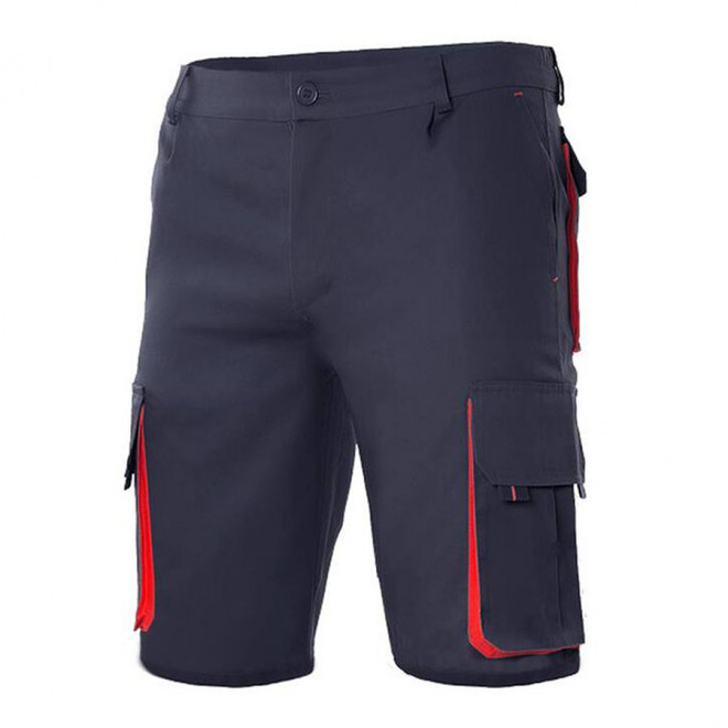 SHORT PERSONNALISABLE VELILLA 'CAPTURO' - navy/red
