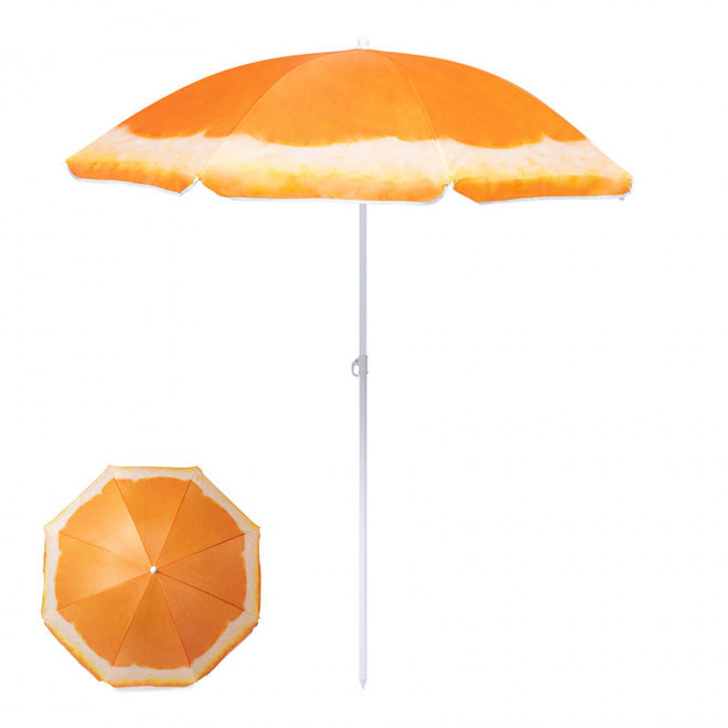 PARASOL PERSONNALISABLE MOTIFS FRUITS 'SOLIFRUT' - orange