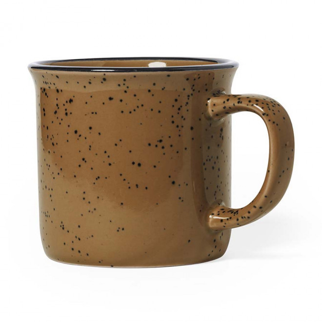 TASSE PERSONNALISEE CERAMIQUE VINTAGE 'MUGGIO' - marron