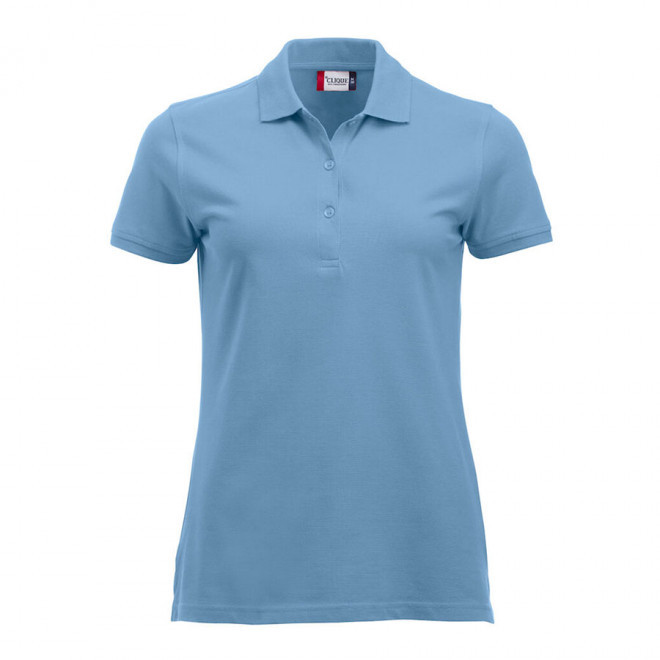 POLO PERSONNALISABLE FEMME 'BORDI' - bleu clair