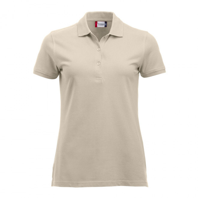 POLO PERSONNALISABLE FEMME 'BORDI' - beige clair