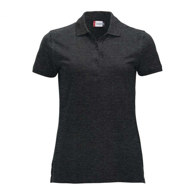 POLO PERSONNALISABLE FEMME 'BORDI' - anthracite chine