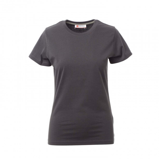 TEE-SHIRT PERSONNALISE FEMME PAYPER® 'SUNRISE' - gris anthracite