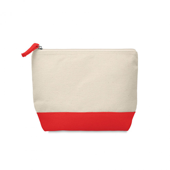 TROUSSE EN COTON BICOLORE PERSONNALISABLE 'MELLY' 4J - rouge