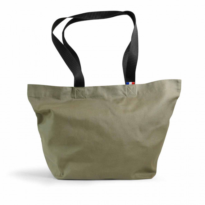 CABAS AVEC SOUFLLET 220 G PERSONNALISABLE 'MAXOU' - vert