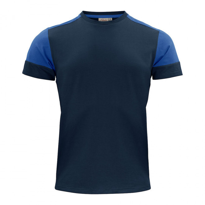TEE-SHIRT PERSONNALISABLE HOMME BIO 'PRIME' - marine/cobalt