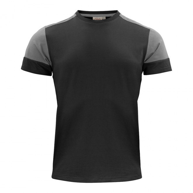 TEE-SHIRT PERSONNALISABLE HOMME BIO 'PRIME' - noir/gris