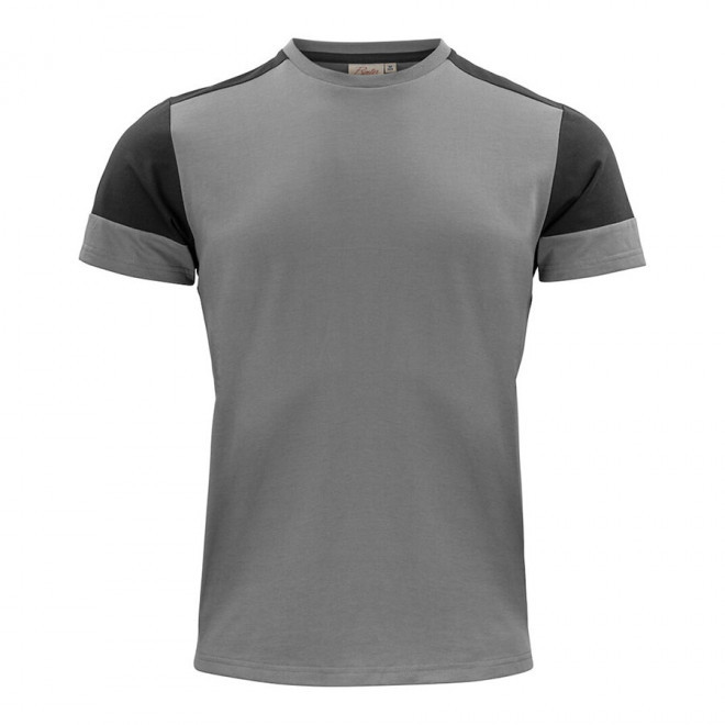 TEE-SHIRT PERSONNALISABLE HOMME BIO 'PRIME' - gris/noir