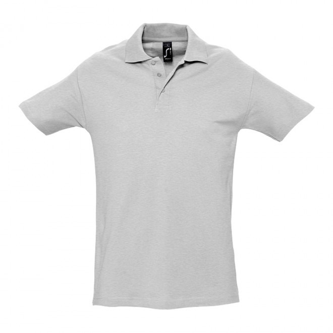 POLO PERSONNALISÉ HOMME 'SPRING' COULEUR 210 GR/M² - blanc chiné