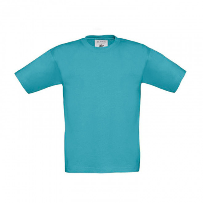 TEE-SHIRT ENFANT PERSONNALISABLE B&C 'PALTO 185' - bleu turquoise