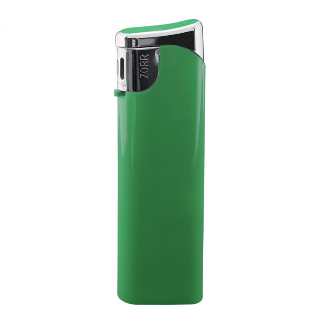 BRIQUET RECHARGEABLE PUBLICITAIRE PIEZO 'POSEIDON' - vert