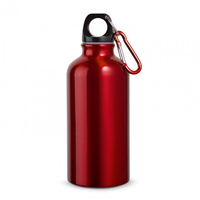 GOURDE PERSONNALISABLE EN MÉTAL 400 ML 'EVEREST' - rouge