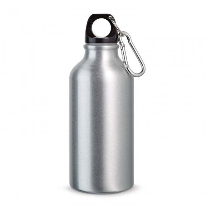 GOURDE PERSONNALISABLE EN MÉTAL 400 ML 'EVEREST' - argenté