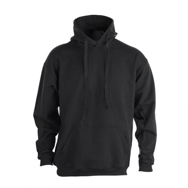 SWEAT CAPUCHE MIXTE PERSONNALISABLE 280G 'MORALIE' - noir