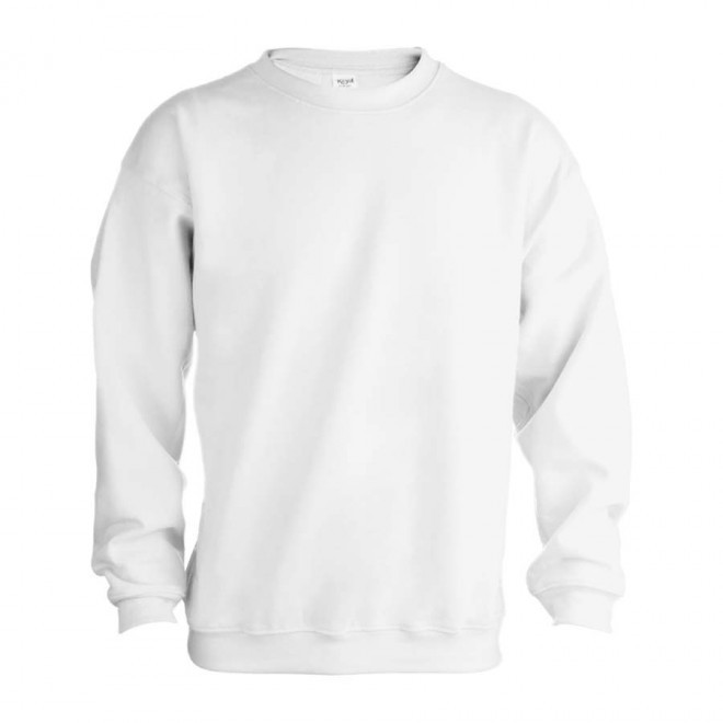 SWEAT COL ROND MIXTE PUBLICITAIRE 280G 'MORALIE' - blanc