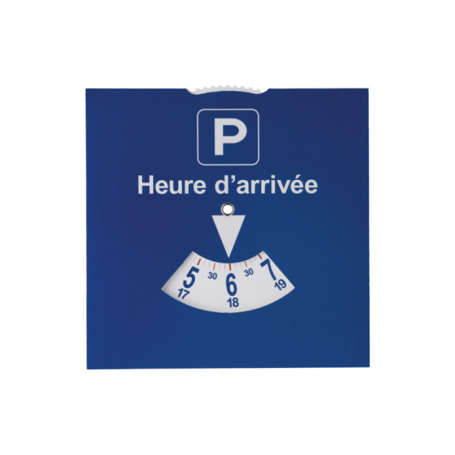 DISQUE DE STATIONNEMENT PUBLICITAIRE 'APARKA QUADRI' - bleu