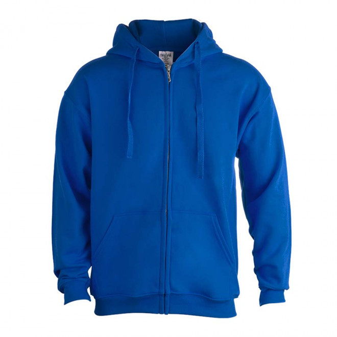 SWEAT ZIPPE MIXTE 280G PERSONNALISABLE 'MORALIE' - bleu