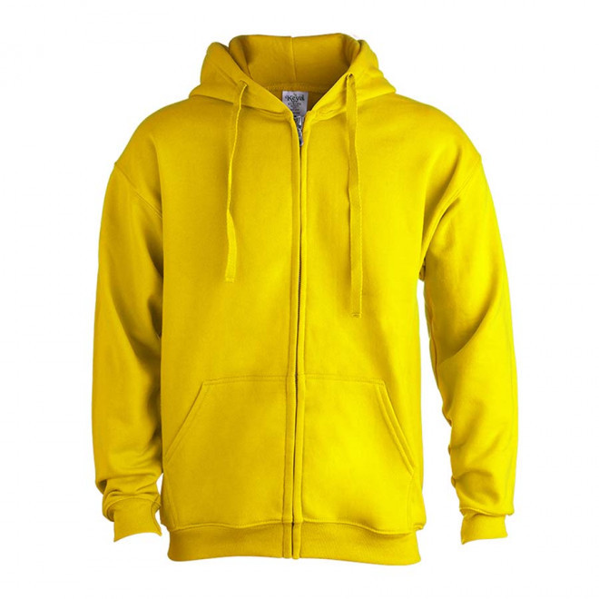 SWEAT ZIPPE MIXTE 280G PERSONNALISABLE 'MORALIE' - jaune