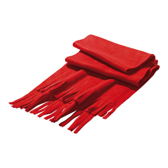 ECHARPE PUBLICITAIRE POLAIRE 'FEMINA' - rouge