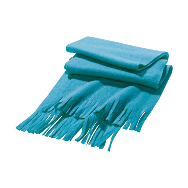 ECHARPE PUBLICITAIRE POLAIRE 'FEMINA' - bleu clair