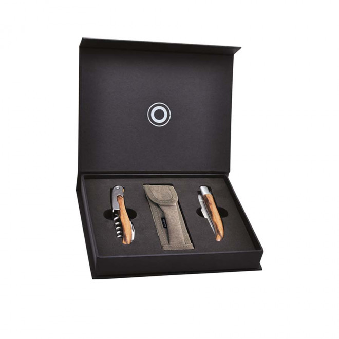 COFFRET PERSONNALISABLE 'COUTEAU ET SOMMELIER' - beige