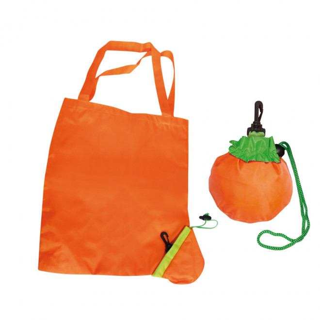 SAC SHOPPING PLIABLE 'VERDURA' - orange