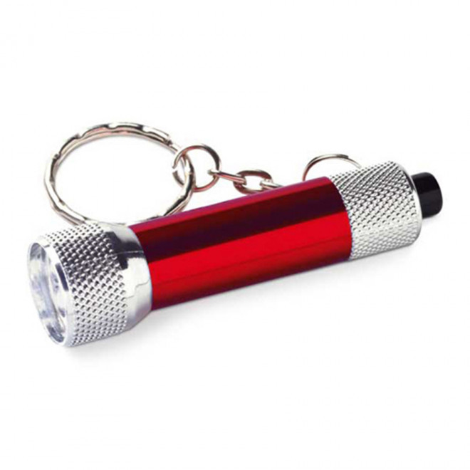PORTE-CLES LAMPE PUBLICITAIRE 'VISTA' - rouge