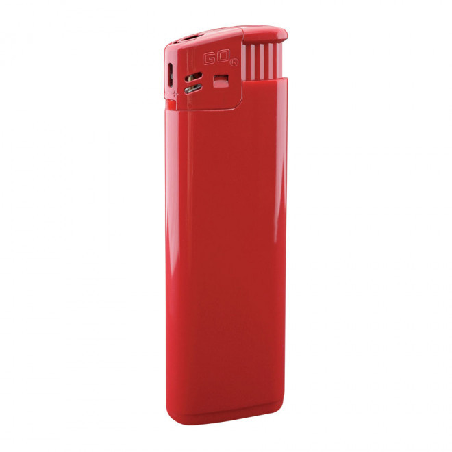 BRIQUET PUBLICITAIRE RECHARGEABLE PIEZO 'ERIS' - rouge