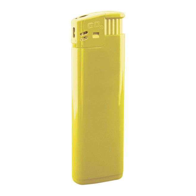 BRIQUET PUBLICITAIRE RECHARGEABLE PIEZO 'ERIS' - jaune