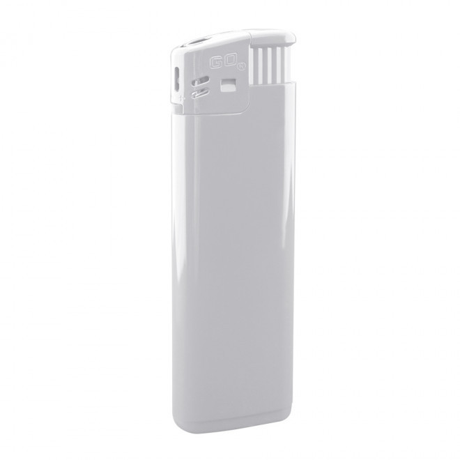 BRIQUET PUBLICITAIRE RECHARGEABLE PIEZO 'ERIS' - blanc