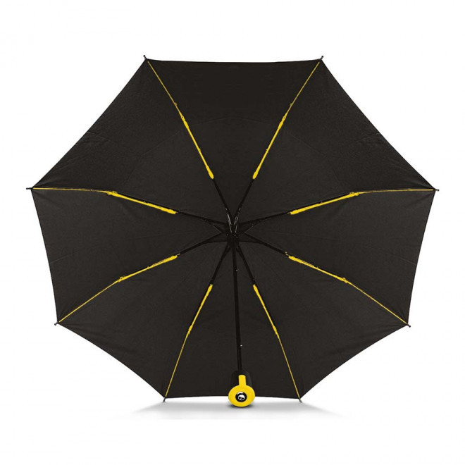 PARAPLUIE CROCHET PERSONNALISABLE 'HOOKA' - gris / jaune