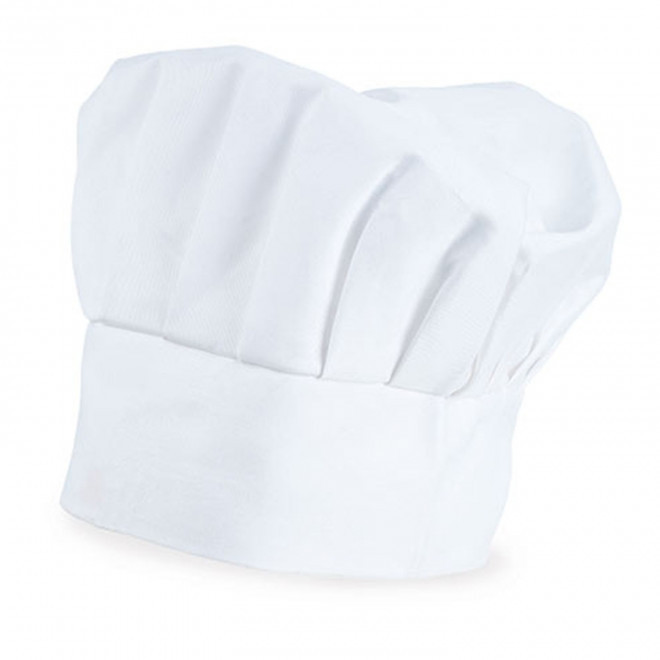 TOQUE DE CUISINIER 'LEONE' - blanc