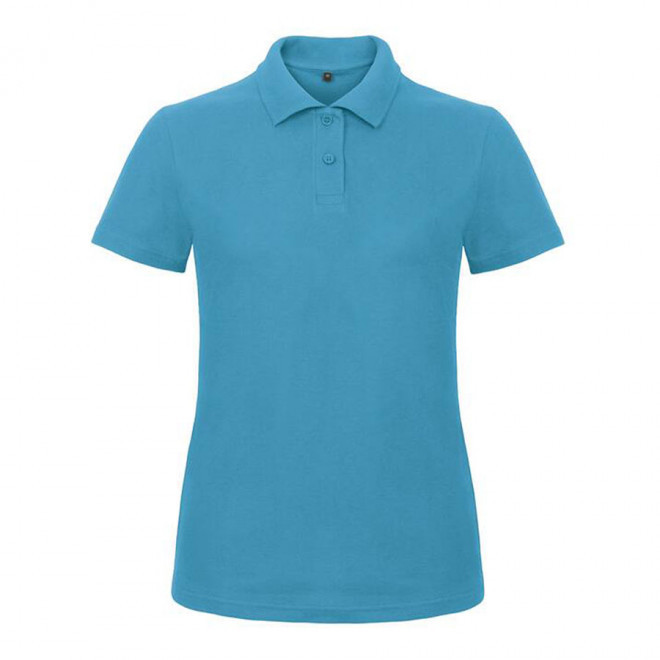 POLO PERSONNALISABLE FEMME B&C 'ADIMO' - bleu atoll