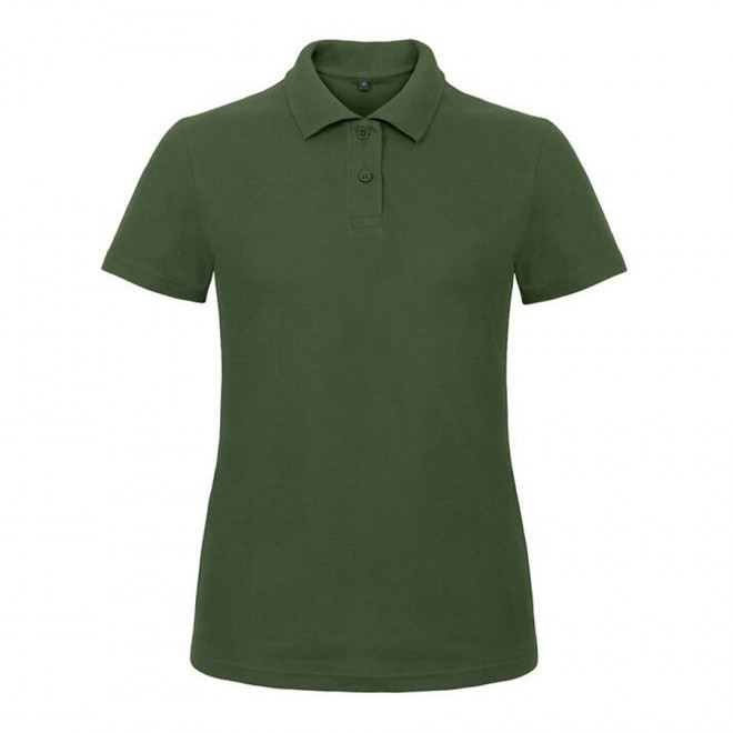 POLO PERSONNALISABLE FEMME B&C 'ADIMO' - vert bouteille