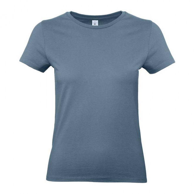 TEE-SHIRT FEMME PERSONNALISABLE B&C 'PALTO 185' - bleu gris