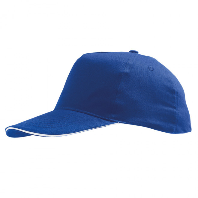 CASQUETTE PUBLICITAIRE ADULTE 'SUNNY' 180 GR/M² - royal/blanc
