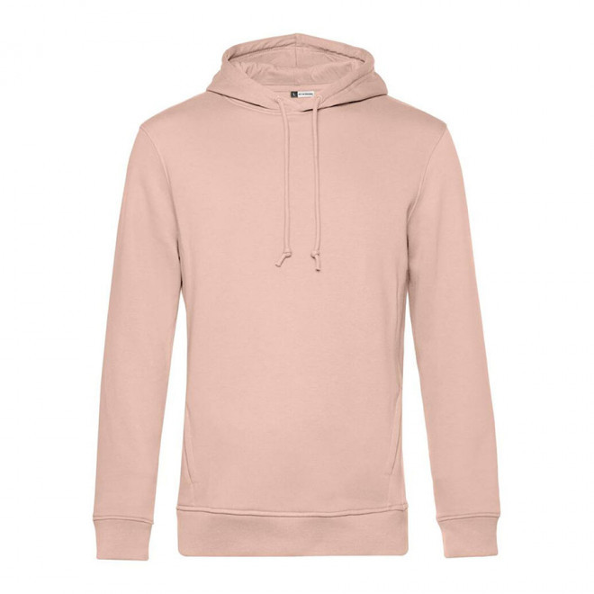 SWEAT-SHIRT PERSONNALISABLE CAPUCHE B&C® 'HODA' - rose clair