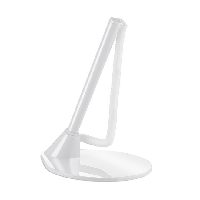 STYLO SUR SOCLE PUBLICITAIRE 'COMPTOIR' - blanc