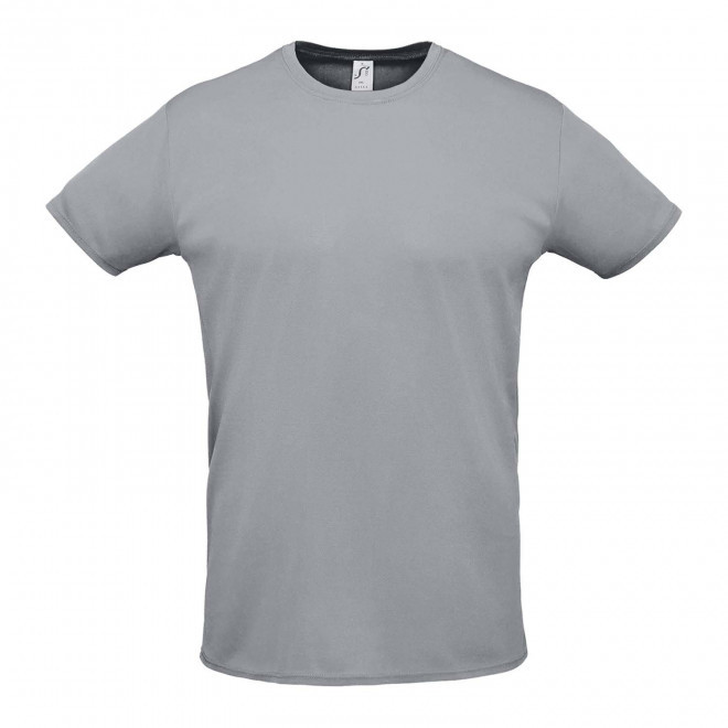 TEE-SHIRT DE SPORT RESPIRANT MIXTE PUBLICITAIRE 'SPRINT' - gris