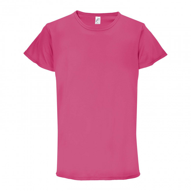 TEE-SHIRT DE SPORT RESPIRANT MIXTE PUBLICITAIRE 'SPRINT' - rose