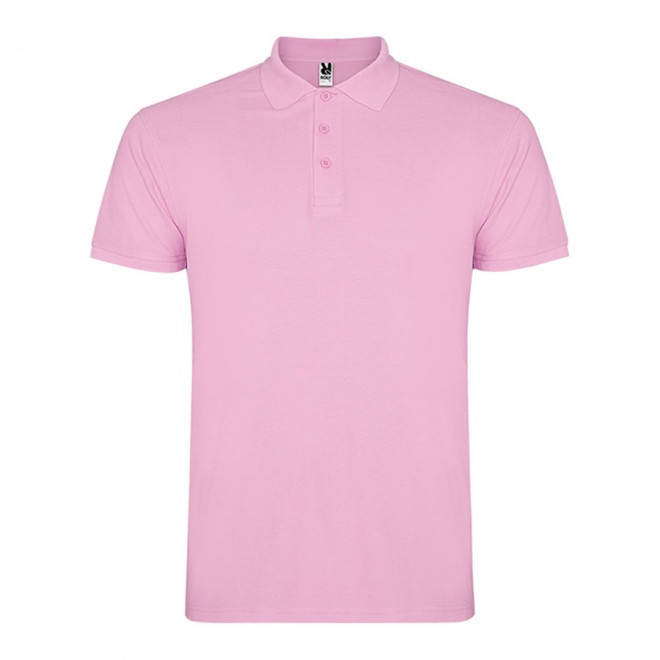 POLO PERSONNALISABLE MC HOMME 'STARLO' - rose clair