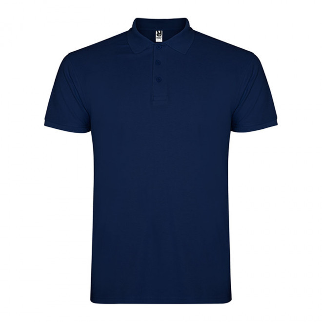 POLO PERSONNALISABLE MC HOMME 'STARLO' - bleu marine