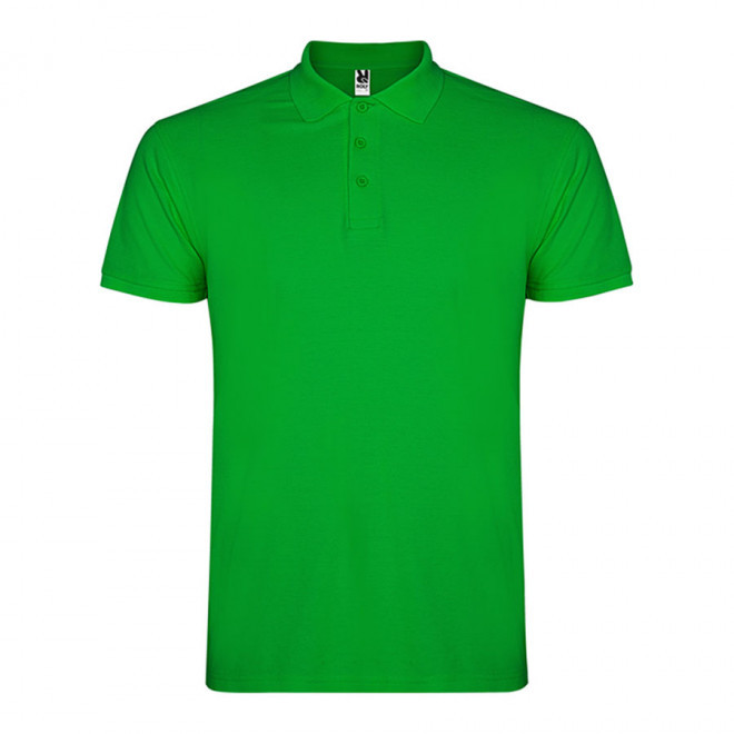 POLO PERSONNALISABLE MC HOMME 'STARLO' - vert prairie