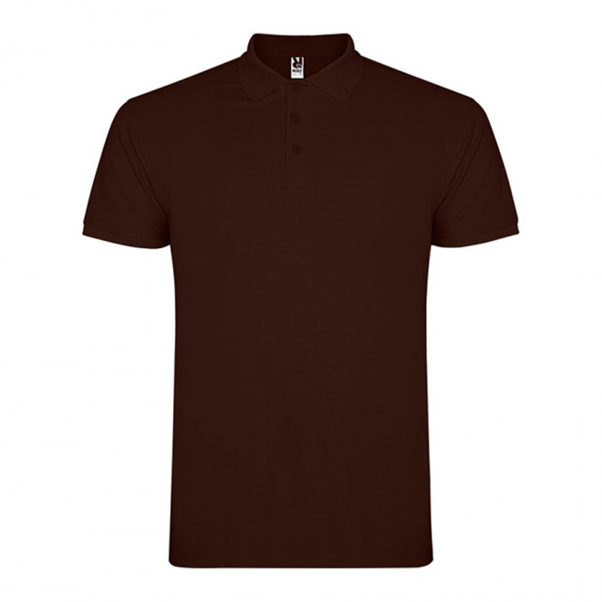 POLO PERSONNALISABLE MC HOMME 'STARLO' - chocolat