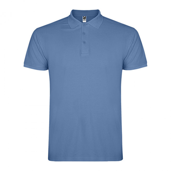 POLO PERSONNALISABLE MC HOMME 'STARLO' - bleu aqua